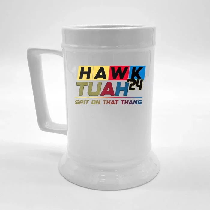 Hawk Tush Spit On That Thing Presidential Candidate Parody Front & Back Beer Stein