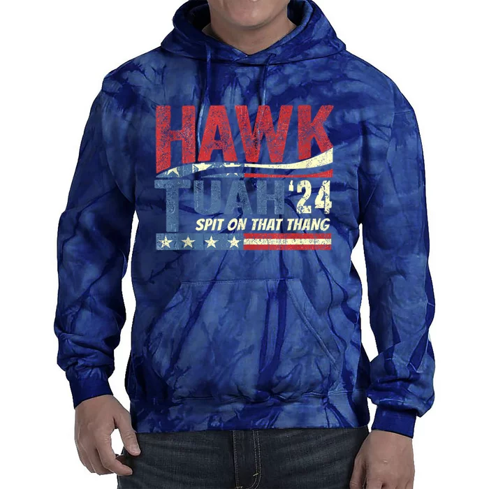 Hawk Tush Spit On That Thang 2024 Us Flag Vintage Tie Dye Hoodie