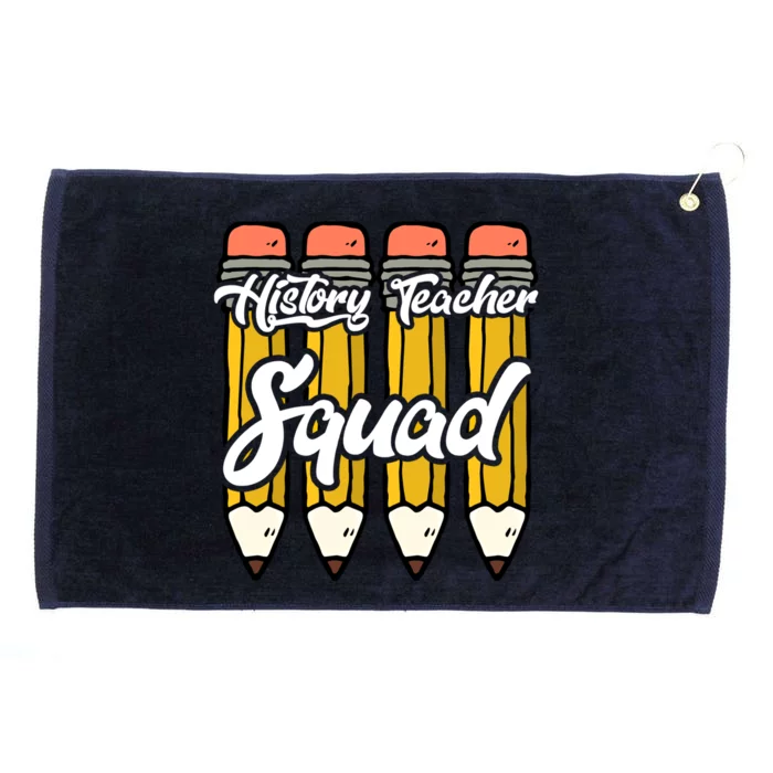 History Teacher Squad Team Funny Gift Grommeted Golf Towel