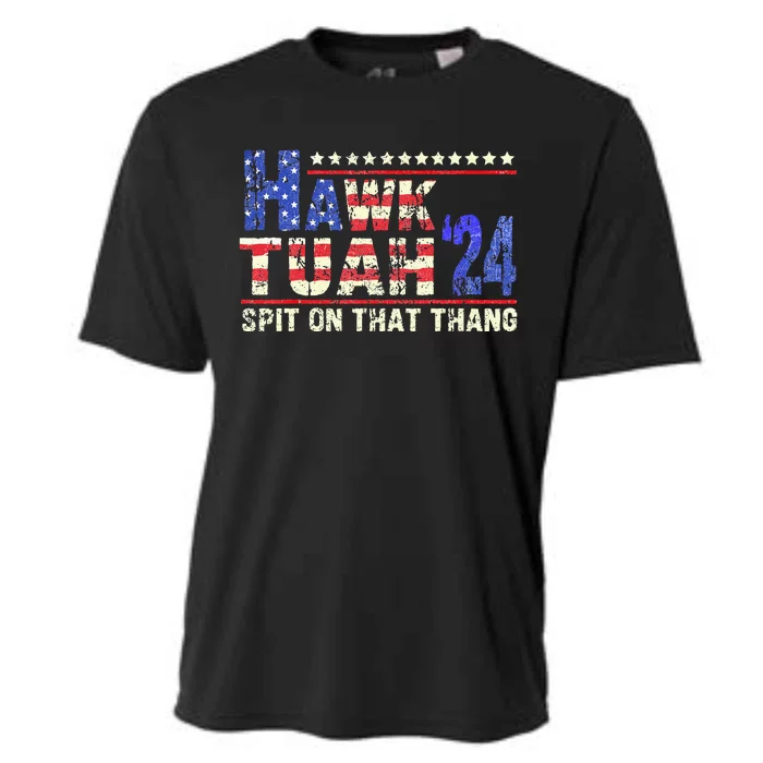 Hawk Tush Spit On That Thing Presidential Candidate Parody Cooling Performance Crew T-Shirt