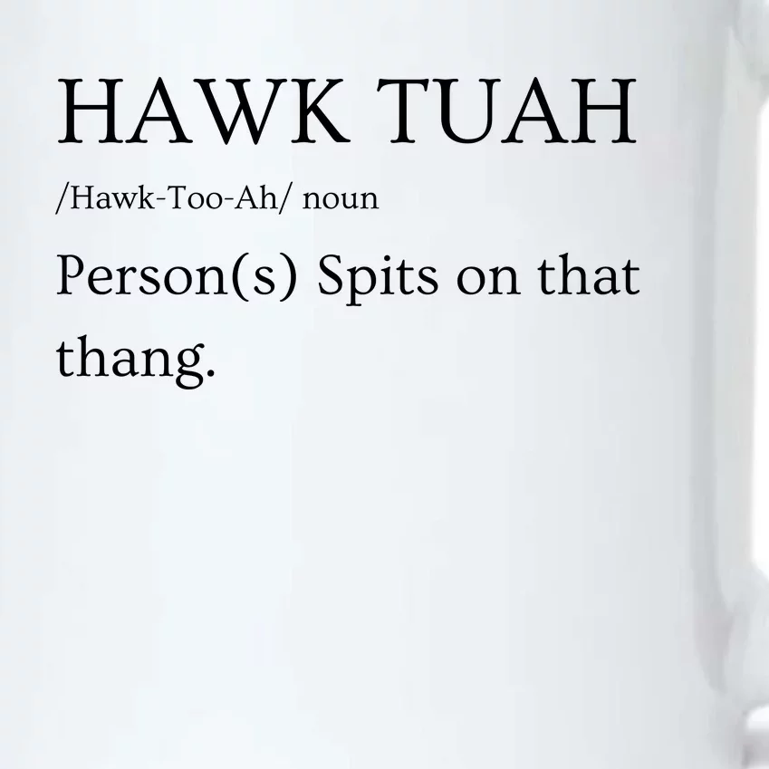 Hawk Tuah Spit On That Thang! Fun Viral 2024 Funny Gift Ideas Perfect For Black Color Changing Mug