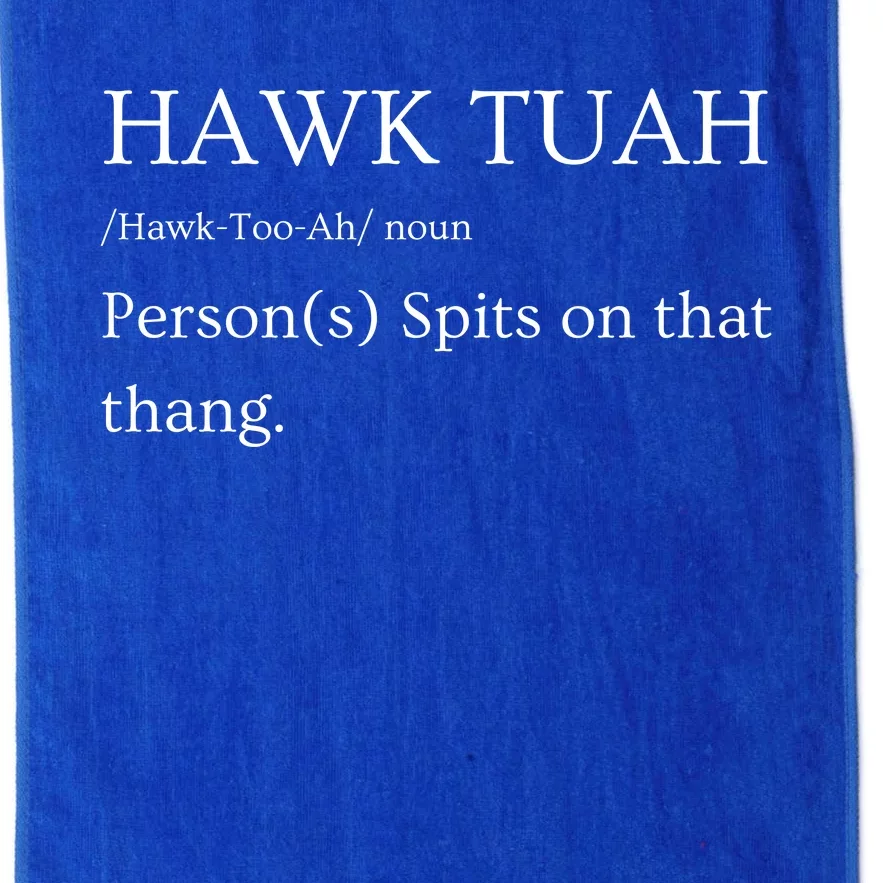 Hawk Tuah Spit On That Thang! Fun Viral 2024 Funny Gift Ideas Perfect For Platinum Collection Golf Towel