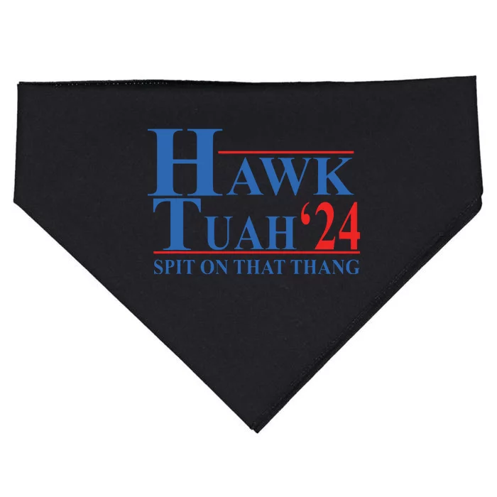 Hawk Tuah Spit On That Thang Funny USA-Made Doggie Bandana