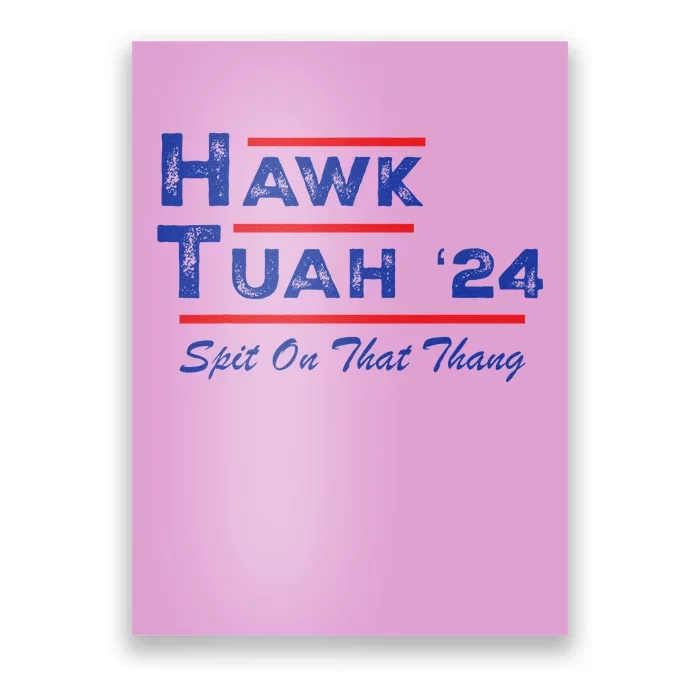 Hawk Tuah Spit Funny Humor Saying Poster