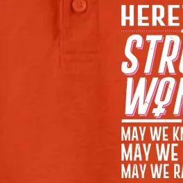 Here's To Strong Women Celebrate International Women's Day Dry Zone Grid Performance Polo