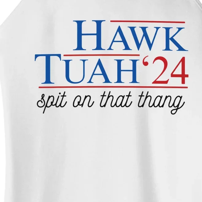 Hawk Tuah Spit On That Thang Women’s Perfect Tri Rocker Tank