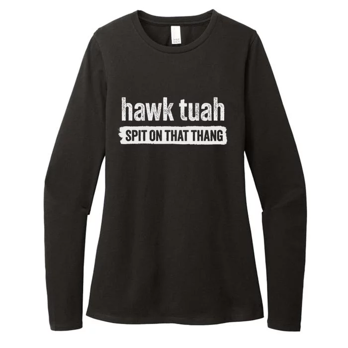 Hawk Tuah Spit On That Thang Parody Womens CVC Long Sleeve Shirt