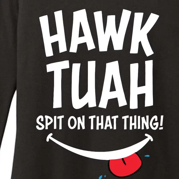 Hawk Tuah Spit On That Thing Womens CVC Long Sleeve Shirt