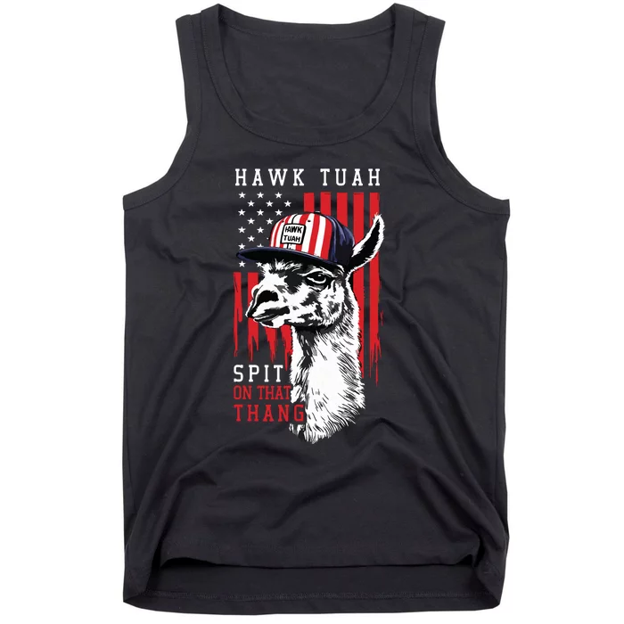 Hawk Tush Spit On That Thing Funny Llama July 4th Tank Top