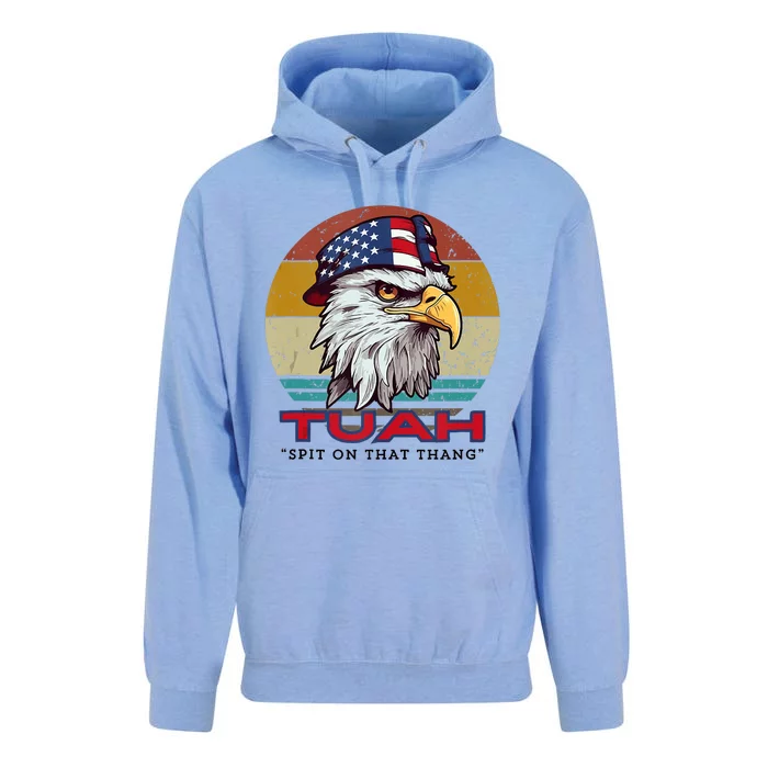 Hawk Tuah Spit On That Thang Hawk Tua Funny Unisex Surf Hoodie