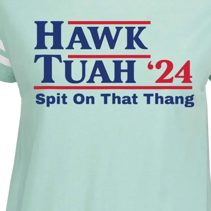 Hawk Tush Spit On That Thing Viral Election Parody Enza Ladies Jersey Football T-Shirt