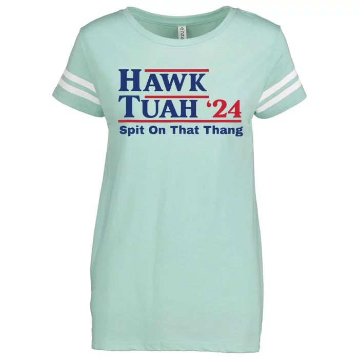 Hawk Tush Spit On That Thing Viral Election Parody Enza Ladies Jersey Football T-Shirt