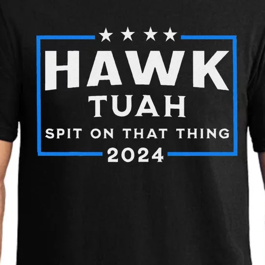 Hawk Tuah Spit On That Thing 2024 Humor Pajama Set