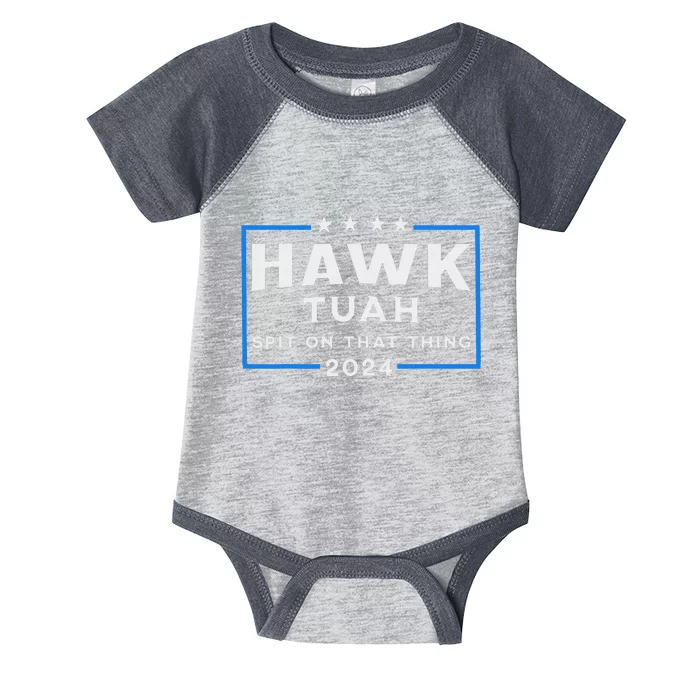 Hawk Tuah Spit On That Thing 2024 Humor Infant Baby Jersey Bodysuit