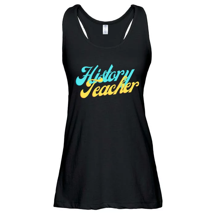 History Teacher Social Studies Teacher Ladies Essential Flowy Tank