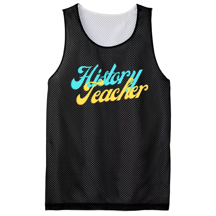 History Teacher Social Studies Teacher Mesh Reversible Basketball Jersey Tank