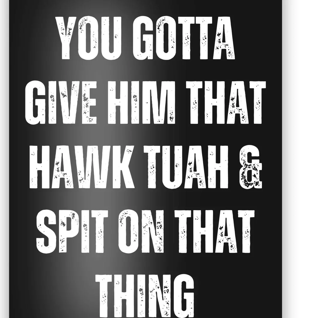 Hawk Tuah Spit On That Thing Poster