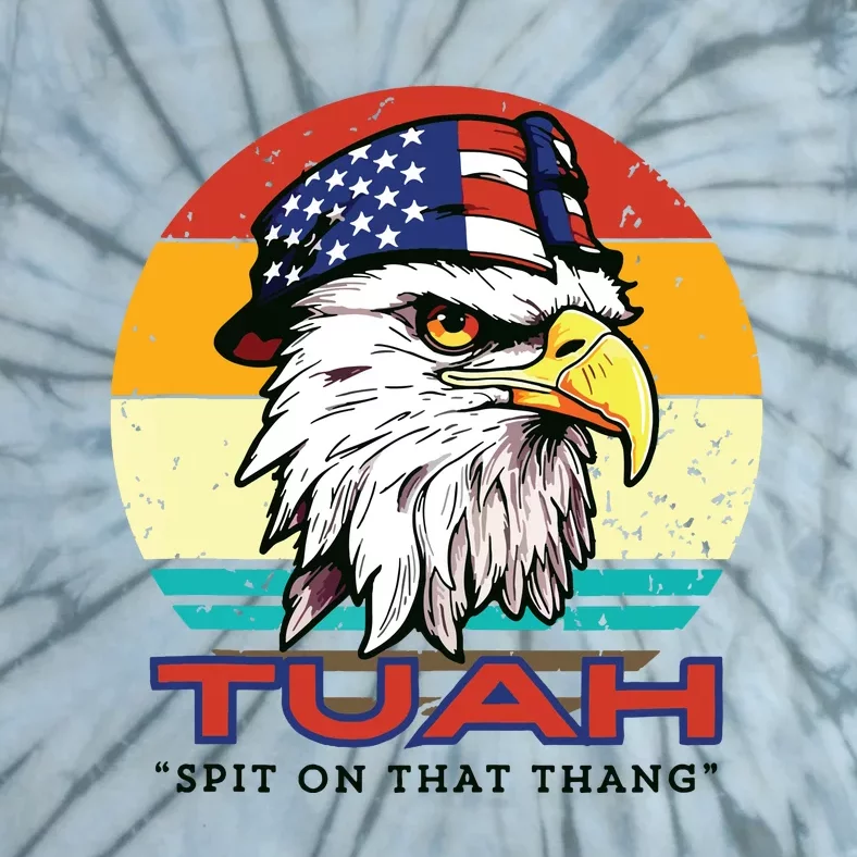 Hawk Tuah Spit On That Thang Hawk Tua Funny Tie-Dye T-Shirt