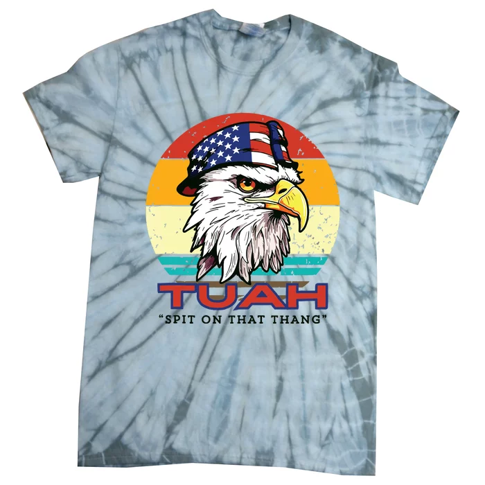 Hawk Tuah Spit On That Thang Hawk Tua Funny Tie-Dye T-Shirt