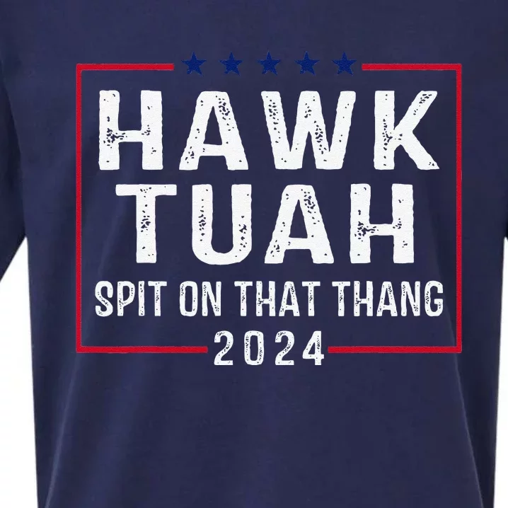 Hawk Tush Spit On That Thang Hawk Tuah Sueded Cloud Jersey T-Shirt