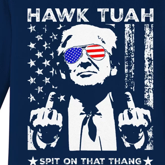 Hawk Tush Spit On That Thang Viral Election Parody Baby Long Sleeve Bodysuit