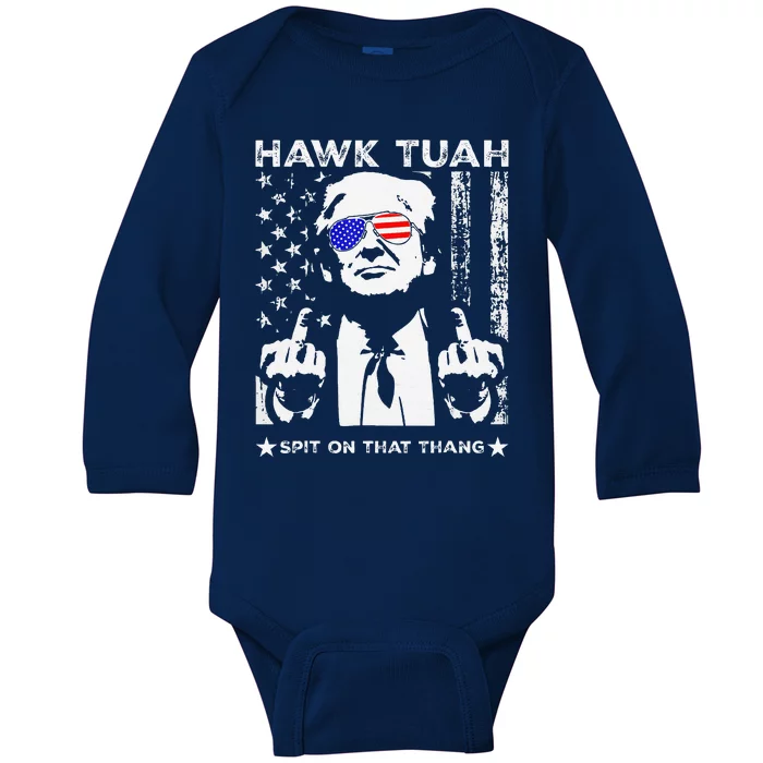 Hawk Tush Spit On That Thang Viral Election Parody Baby Long Sleeve Bodysuit