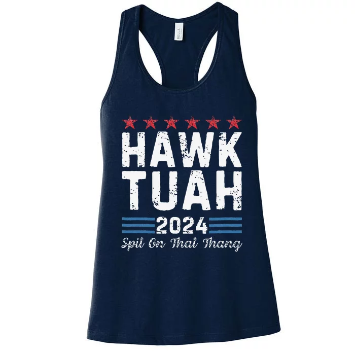 Hawk Tush Spit On That Thang Viral Election Parody Women's Racerback Tank