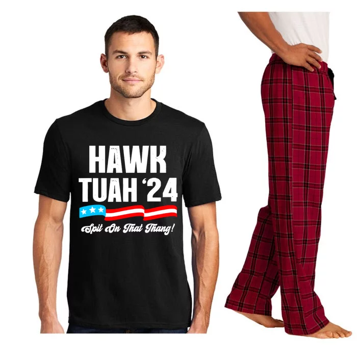 Hawk Tuah Spit On That Thang Viral Election Parody Pajama Set