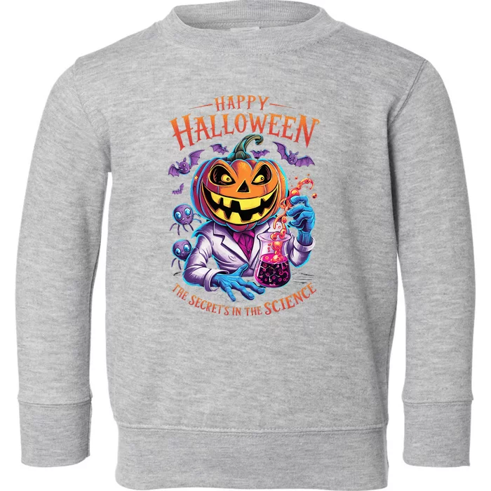 Halloween The Secret’S In The Science Teacher Scientist Fun Toddler Sweatshirt