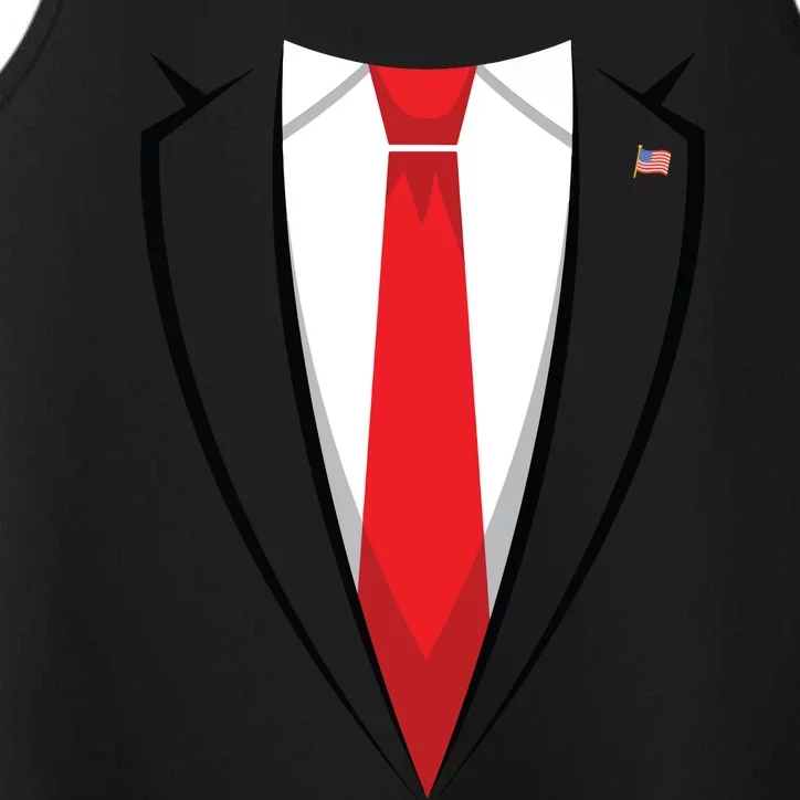 Halloween Trump Suit Us President Easy Costume Performance Tank