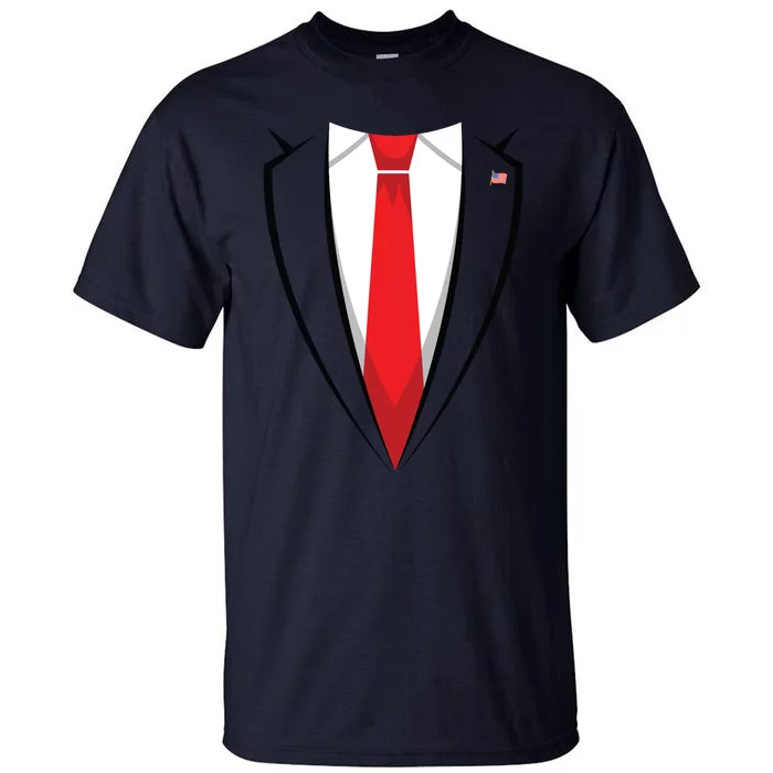 Halloween Trump Suit Us President Easy Costume Tall T-Shirt