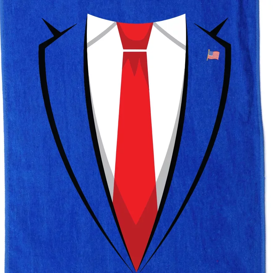 Halloween Trump Suit Us President Easy Costume Platinum Collection Golf Towel