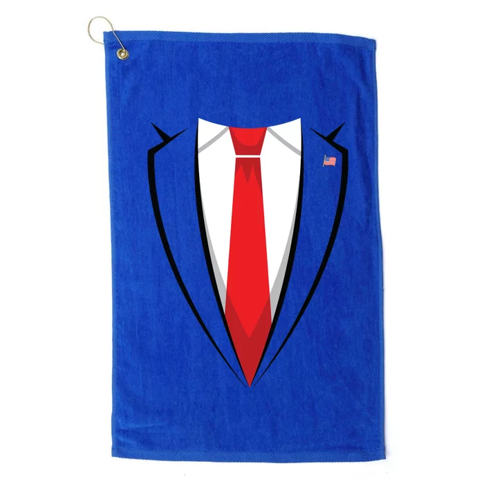 Halloween Trump Suit Us President Easy Costume Platinum Collection Golf Towel