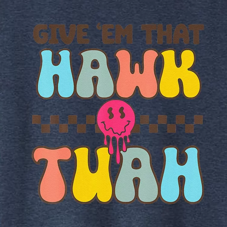 Hawk Tush Spit On That Thing Funny Viral Video Meme Women's Crop Top Tee