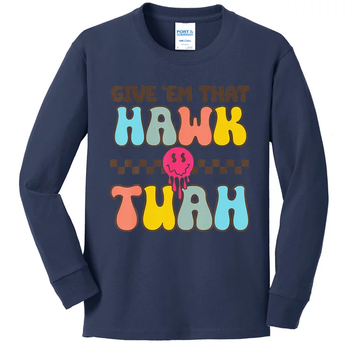 Hawk Tush Spit On That Thing Funny Viral Video Meme Kids Long Sleeve Shirt