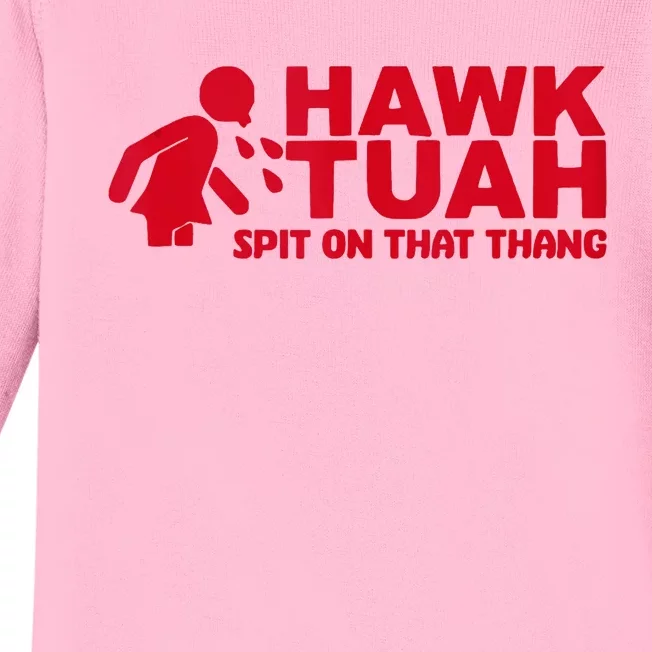 Hawk Tush Spit On That Thang Viral Election Baby Long Sleeve Bodysuit