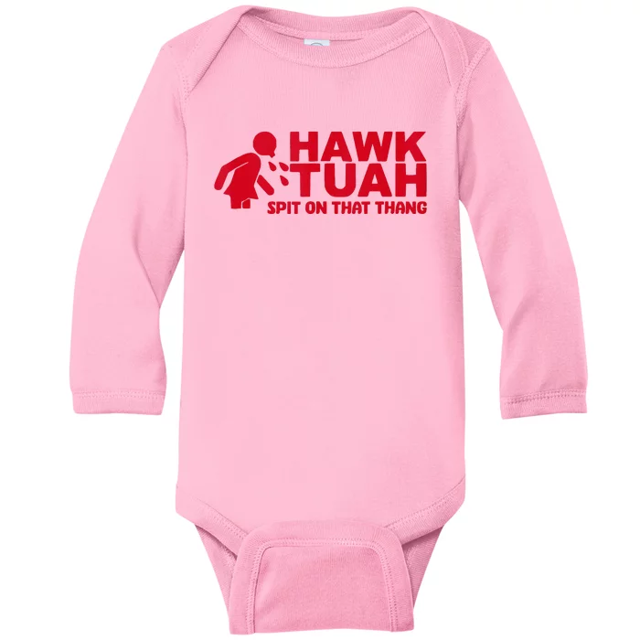 Hawk Tush Spit On That Thang Viral Election Baby Long Sleeve Bodysuit