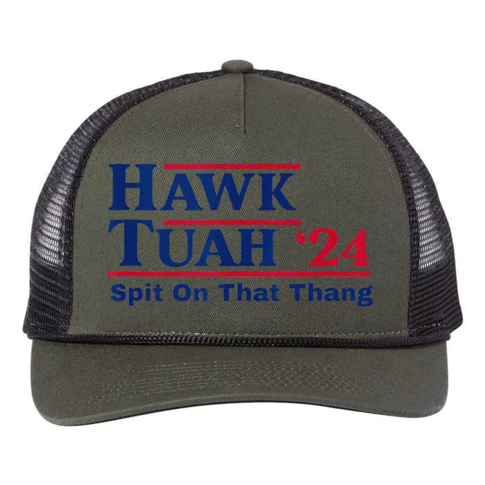 Hawk Tush Spit On That Thing Viral Election Parody Retro Rope Trucker Hat Cap