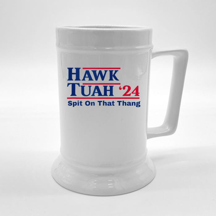 Hawk Tush Spit On That Thing Viral Election Parody Front & Back Beer Stein