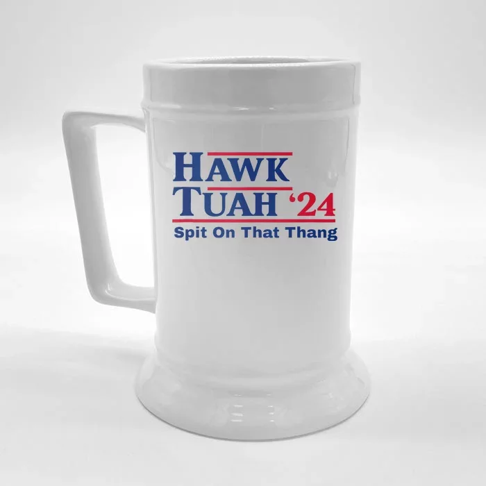 Hawk Tush Spit On That Thing Viral Election Parody Front & Back Beer Stein