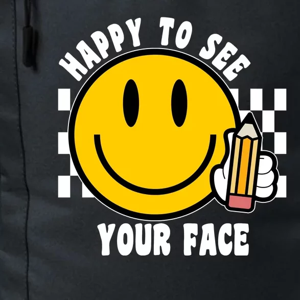 Happy To See Your Face School Daily Commute Backpack