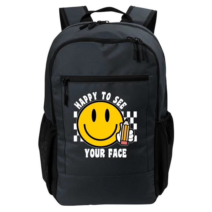 Happy To See Your Face School Daily Commute Backpack