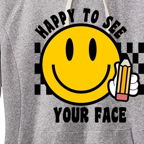 Happy To See Your Face School Women's Fleece Hoodie