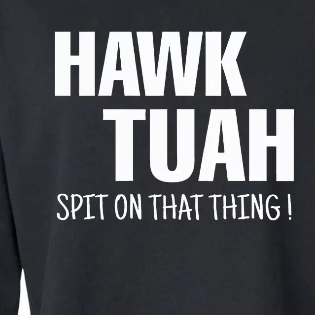 Hawk Tuah... Spit On That Thing Cropped Pullover Crew