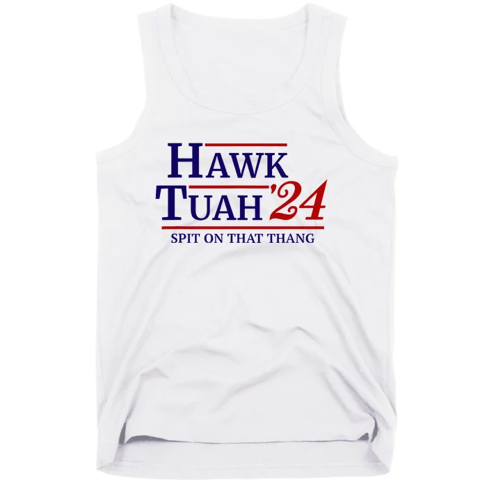 Hawk Tuah Spit On That Thang Retro Us Election Tank Top