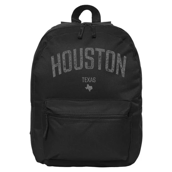 Houston Texas Souvenir Vintage Distressed Texas Houston 16 in Basic Backpack