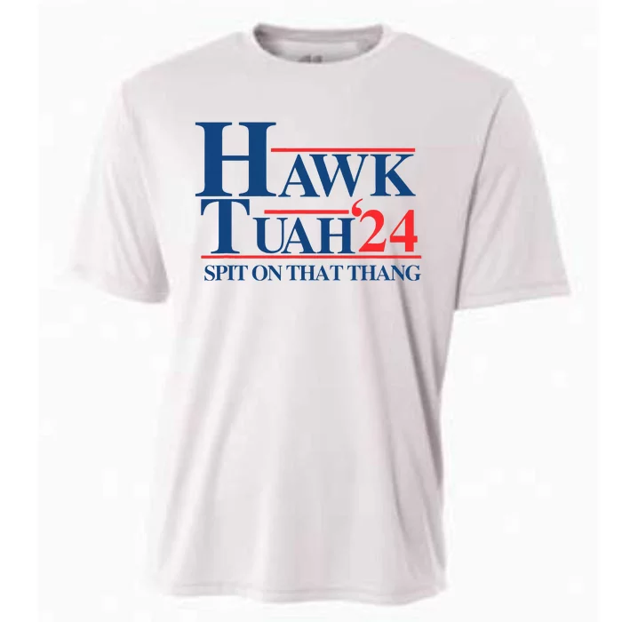 Hawk Tush Spit On That Thang Viral Election President 2024 Cooling Performance Crew T-Shirt