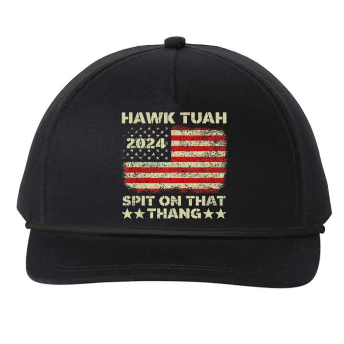 Hawk Tush Spit On That Thing Presidential Candidate Parody Snapback Five-Panel Rope Hat