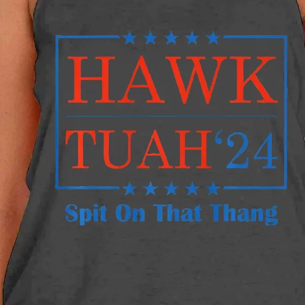 Hawk Tush Spit On That Thang Women's Knotted Racerback Tank