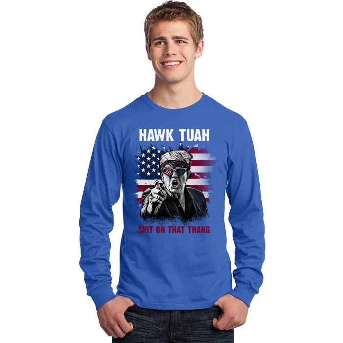 Hawk Tush Spit On That Thang Viral Election Parody Tall Long Sleeve T-Shirt